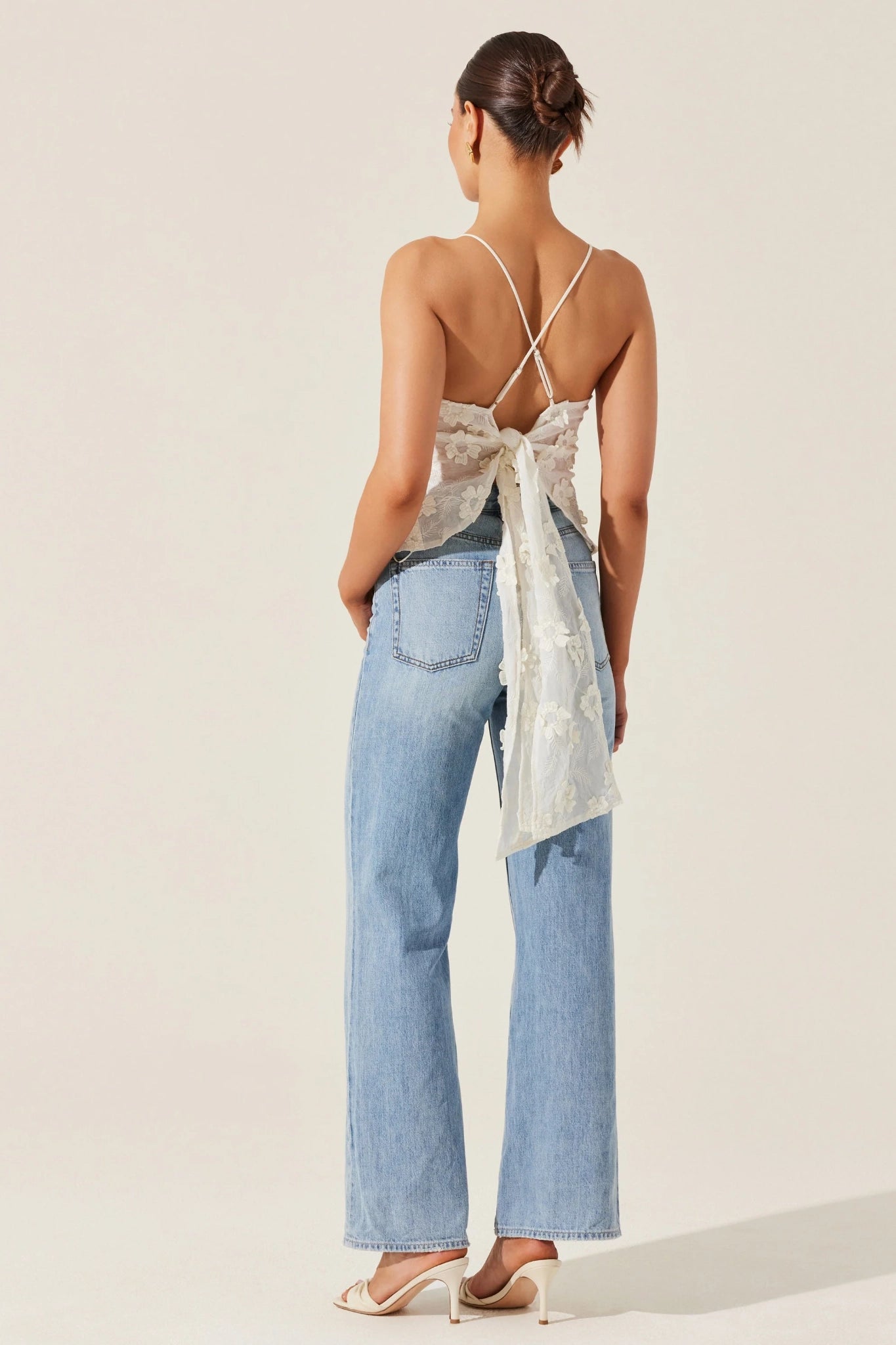 Violet Quantum Floral Top