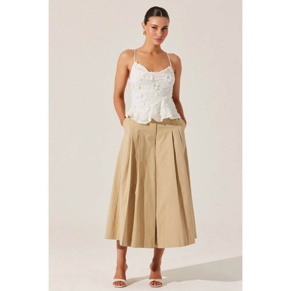 Violet Quantum Floral Top