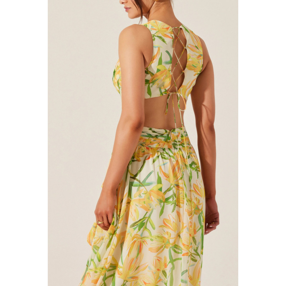 Soft Print Maxi Dress