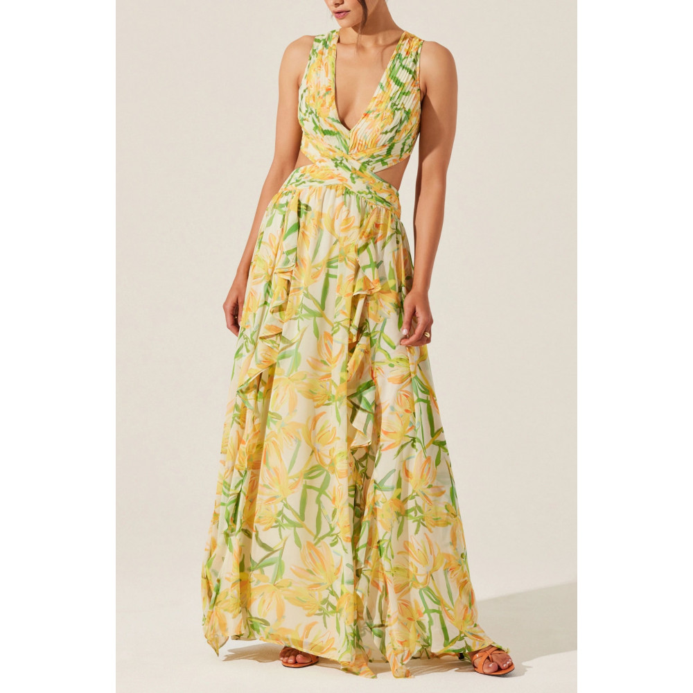 Soft Print Maxi Dress