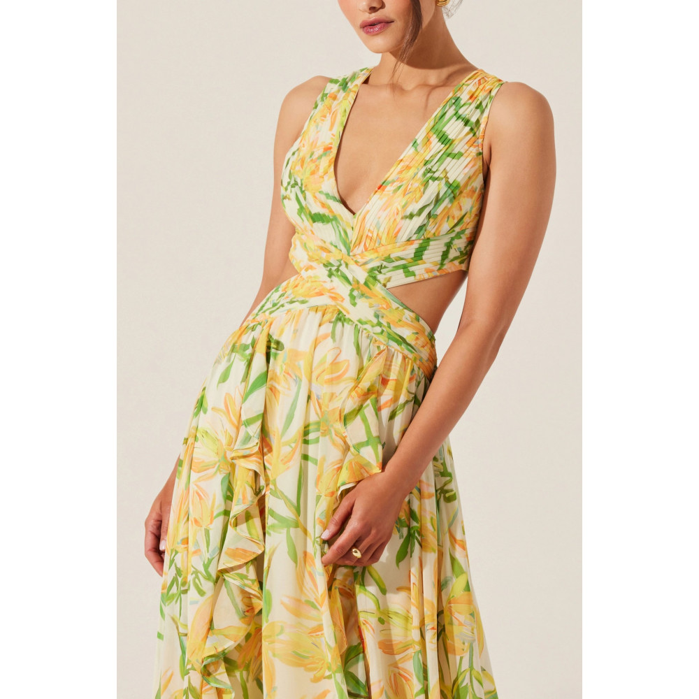 Soft Print Maxi Dress