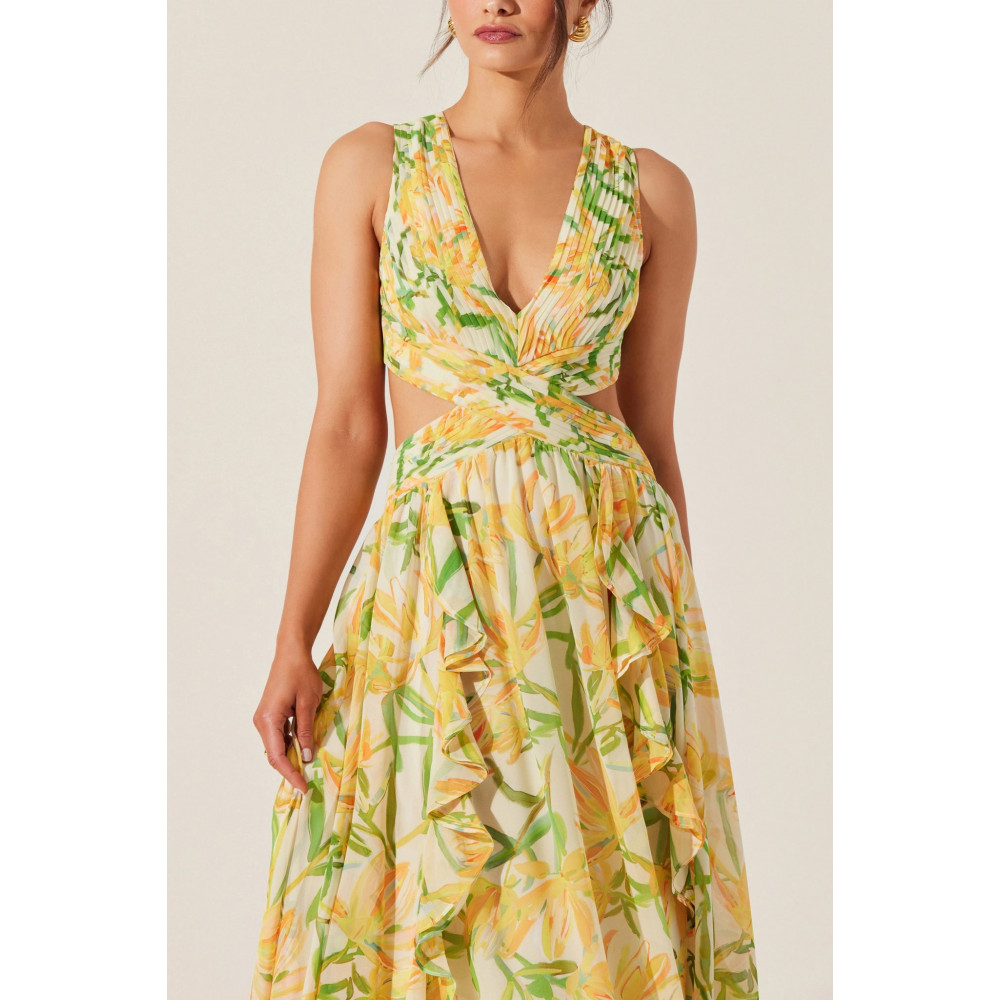 Soft Print Maxi Dress