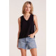 Courant Flow Neck Gauze Tank