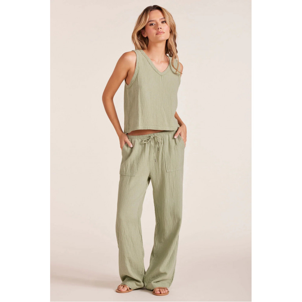 Courant Flow Neck Gauze Tank