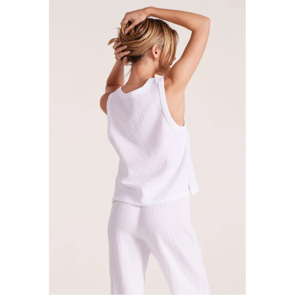Courant Flow Neck Gauze Tank
