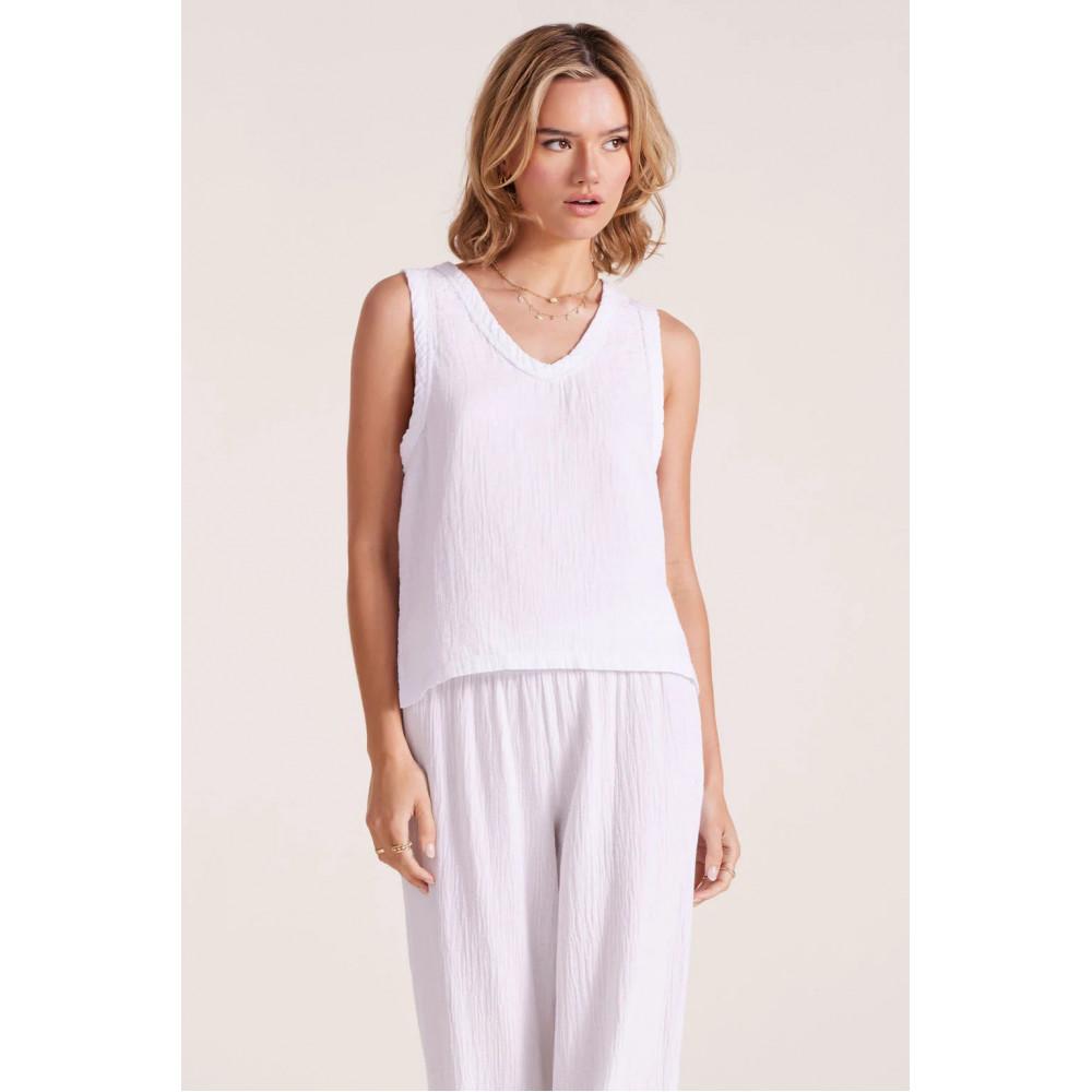 Courant Flow Neck Gauze Tank