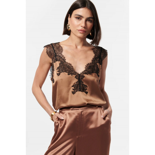 Pizzo Flow Lace Trim Cami