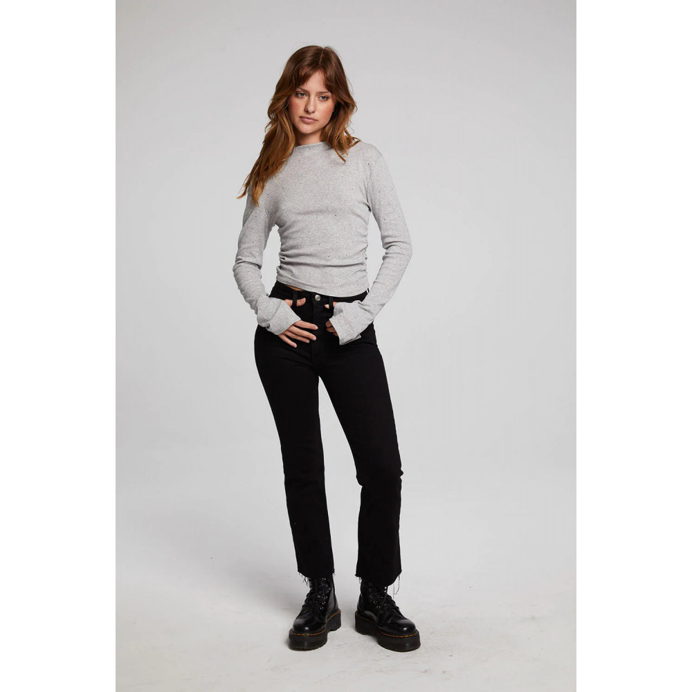 Thyme Pulse Shirred Top