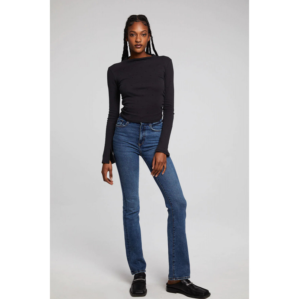 Thyme Pulse Shirred Top