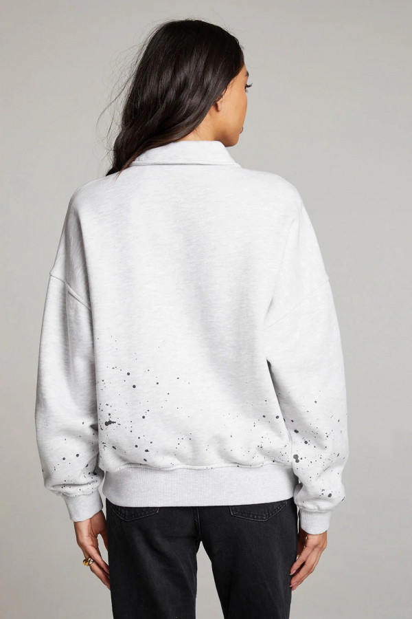 Amore York Splatter Paint Half Zip