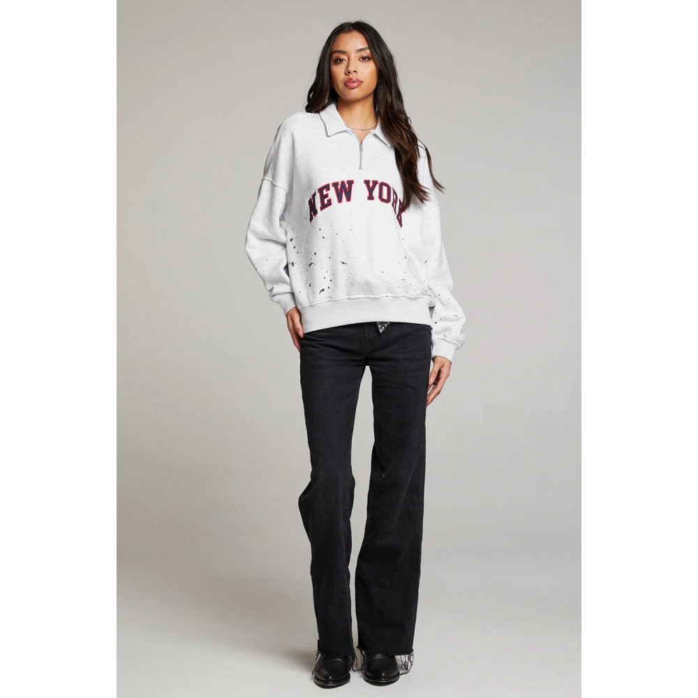 Amore York Splatter Paint Half Zip