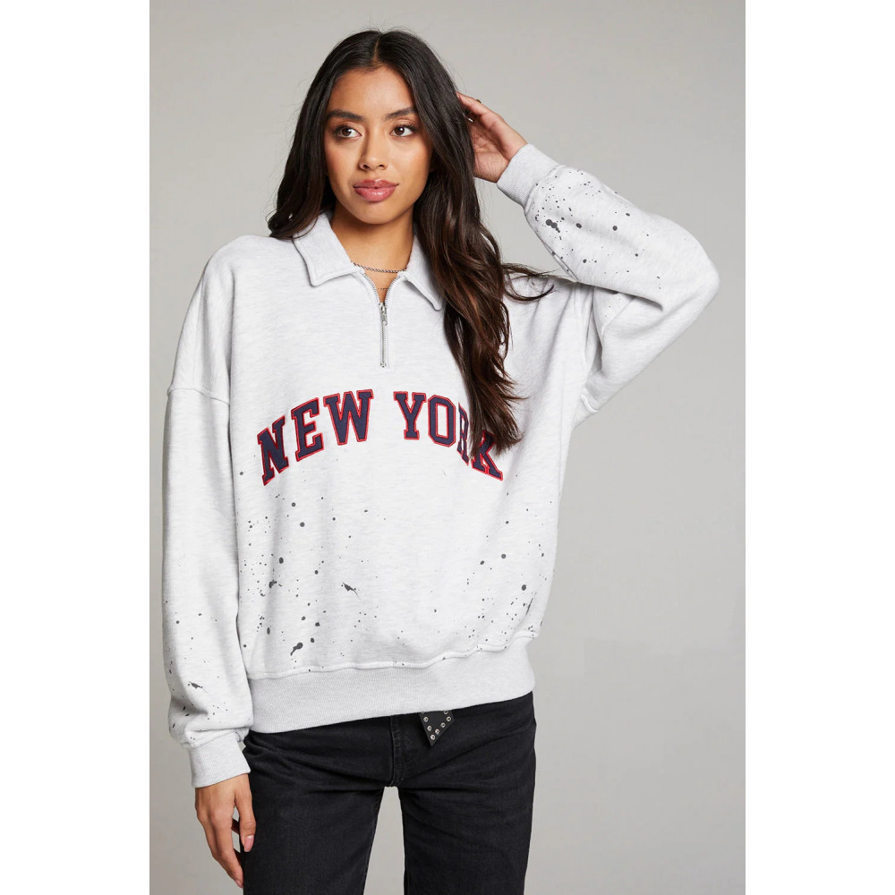 Amore York Splatter Paint Half Zip