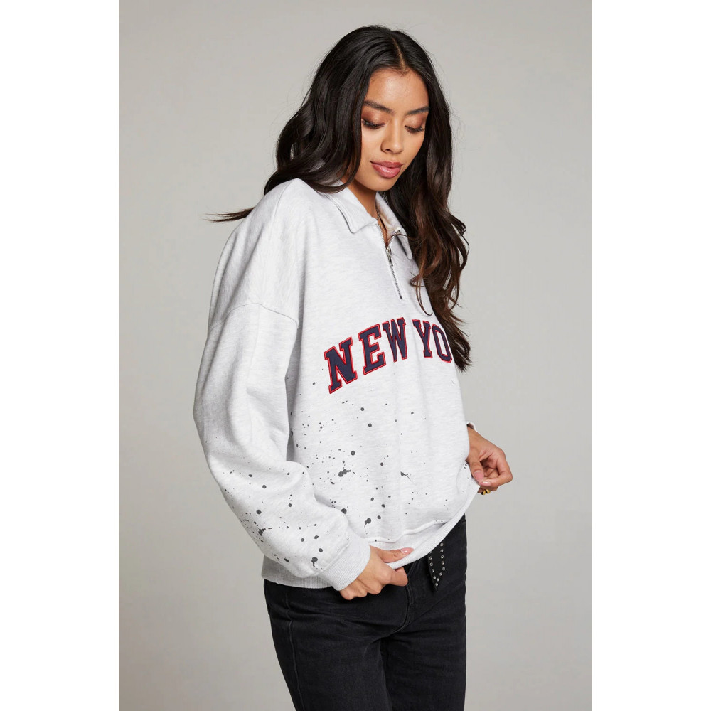 Amore York Splatter Paint Half Zip