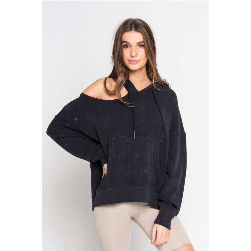 Fervor Cut Shoulder Hoodie