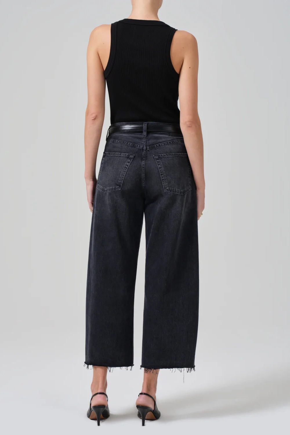 Eon Grâce Raw Hem Crop Jean