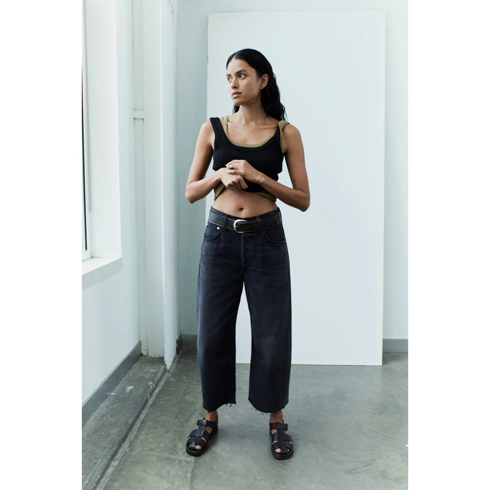 Eon Grâce Raw Hem Crop Jean