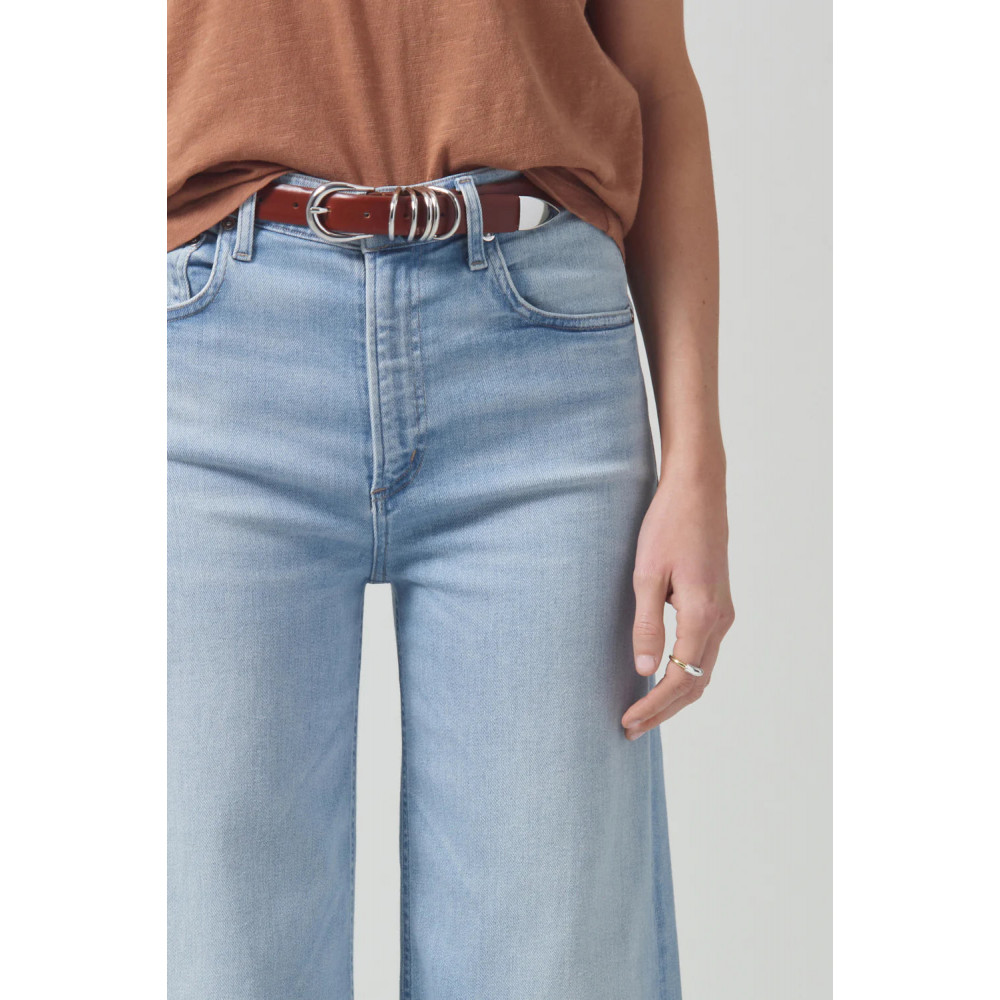 Onde Crop Wide Leg Jean