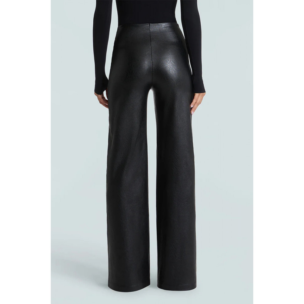 Cedar Leather Wide Leg Pant