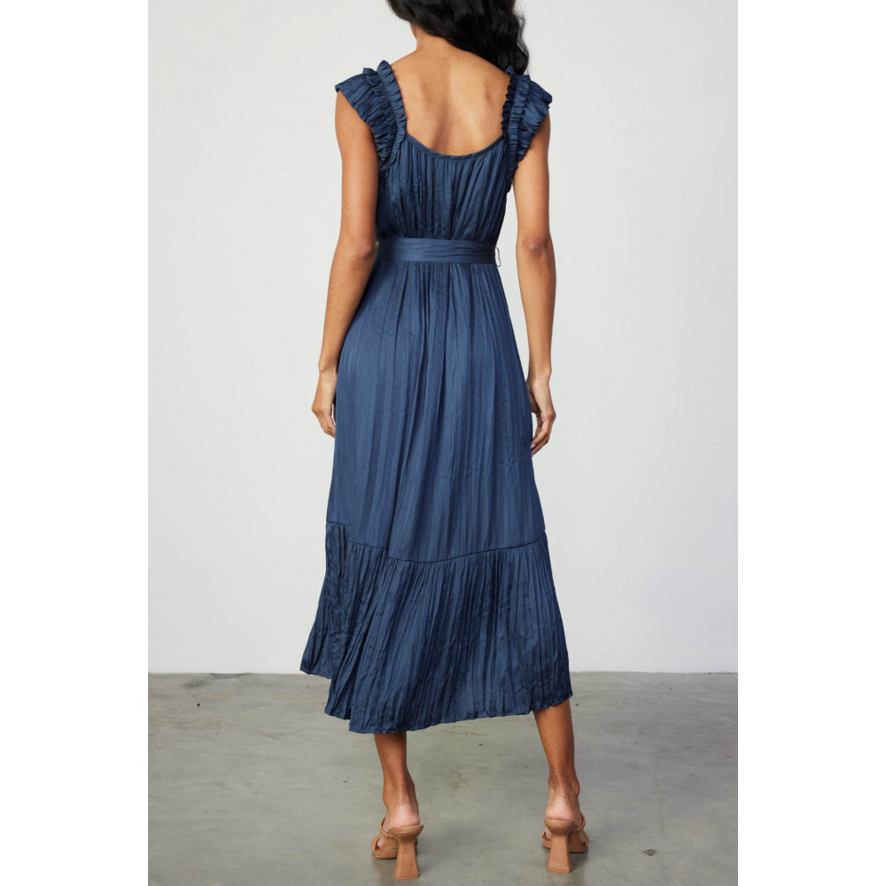 Tanzanite Stile Shoulder Midi Dress