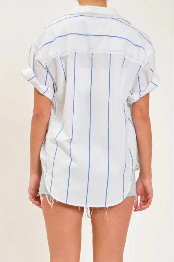 Tesoro Boyfriend Stripe Shirt