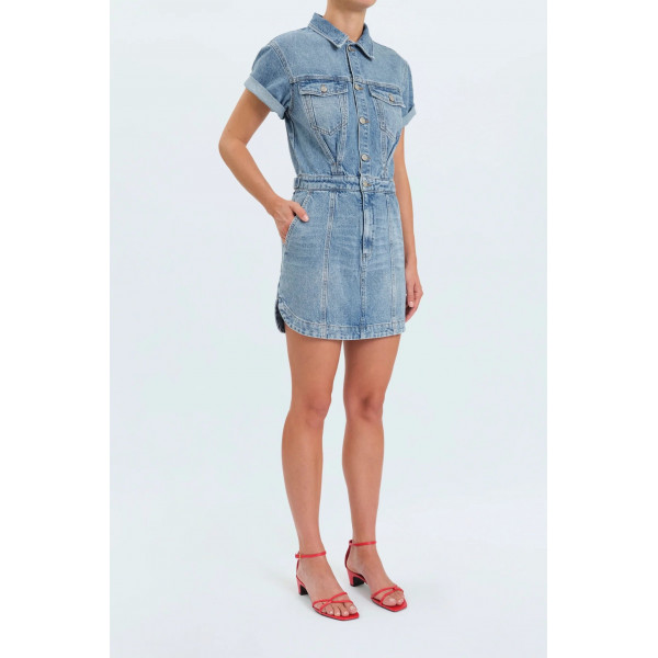 Notte Twist Denim Dress
