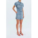 Notte Twist Denim Dress