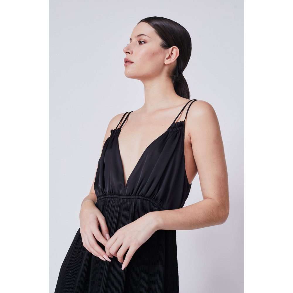 Tessellation Pleat Maxi Dress