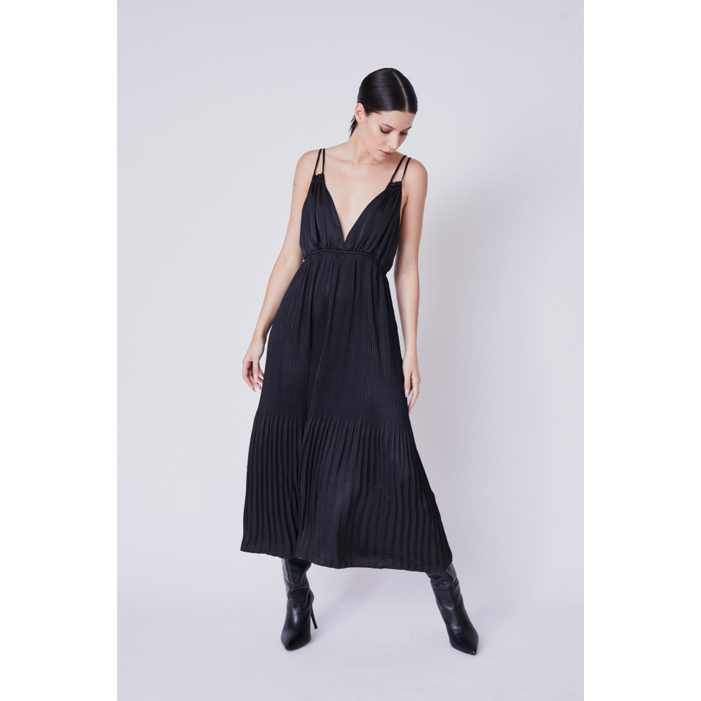 Tessellation Pleat Maxi Dress
