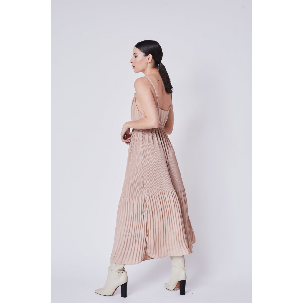 Tessellation Pleat Maxi Dress