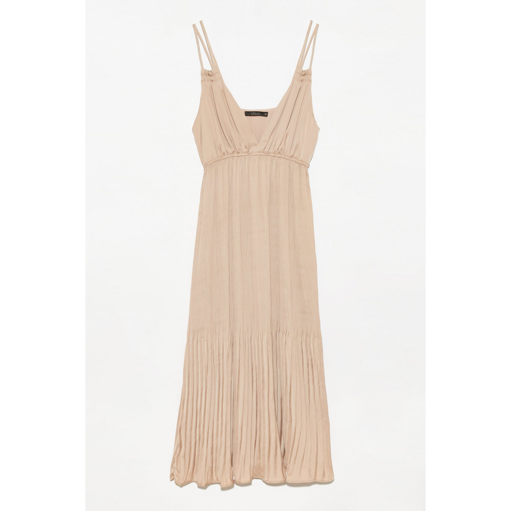 Tessellation Pleat Maxi Dress