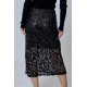 Zaffiro Leopard Midi Skirt