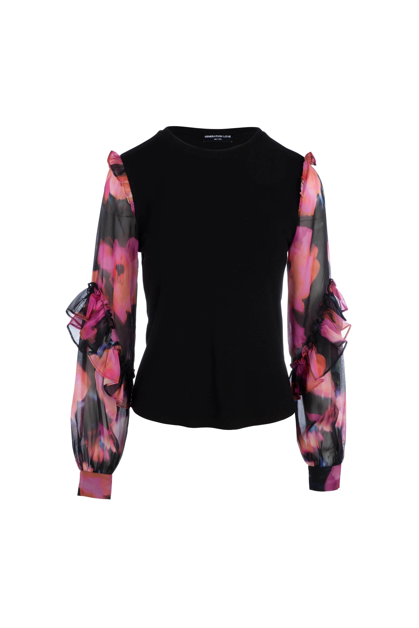 Glisten Floral Sleeve Top