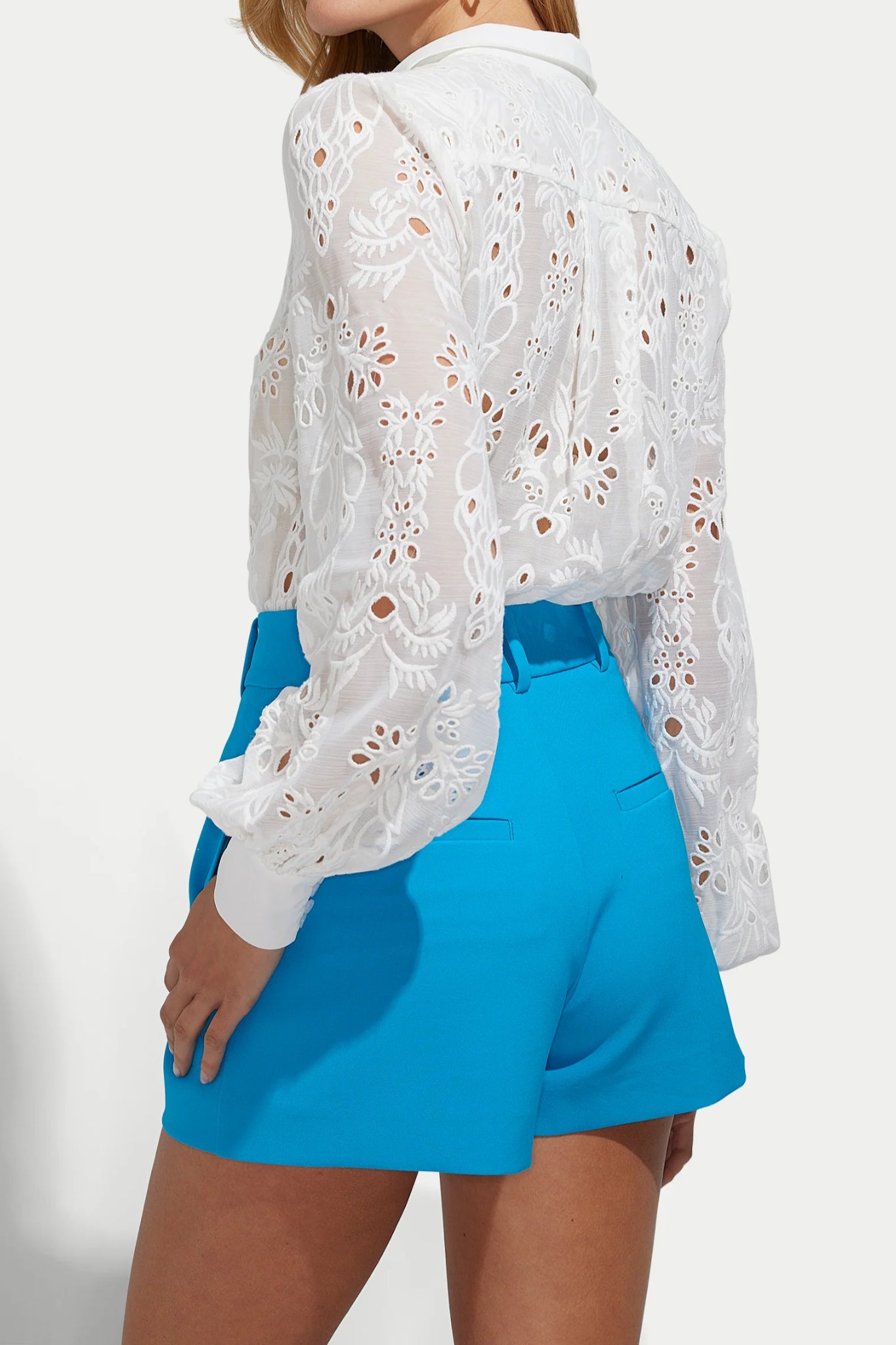 Cashmere Glow Lace Blouse