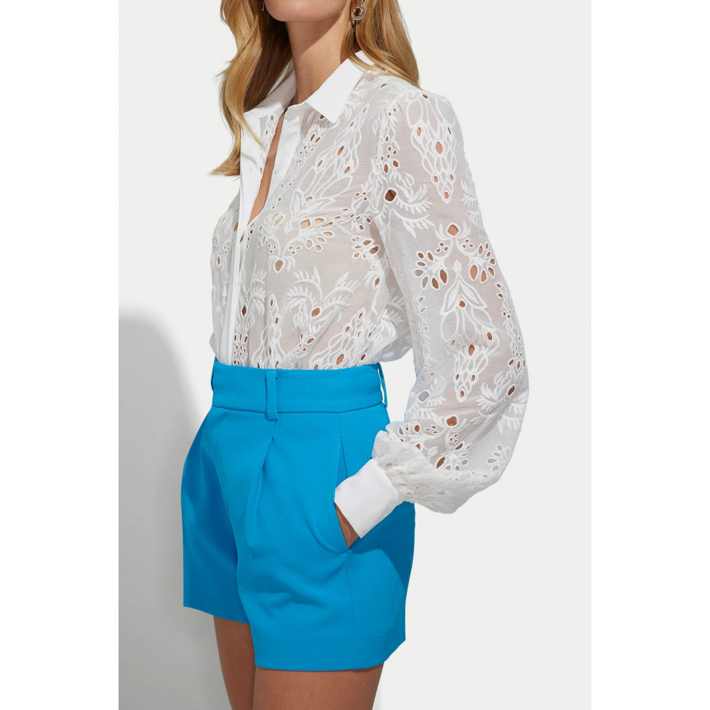 Cashmere Glow Lace Blouse