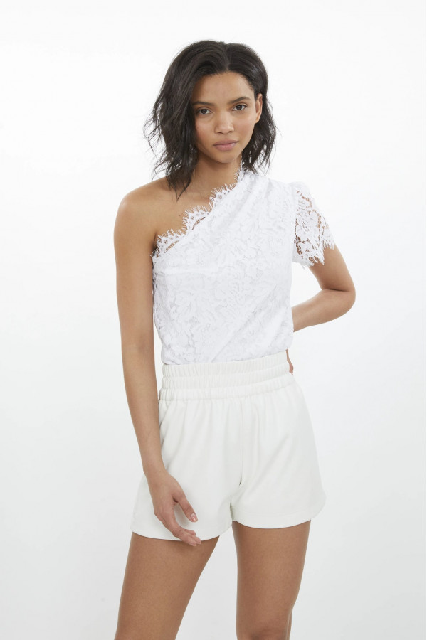 Facet Bloom Lace Top