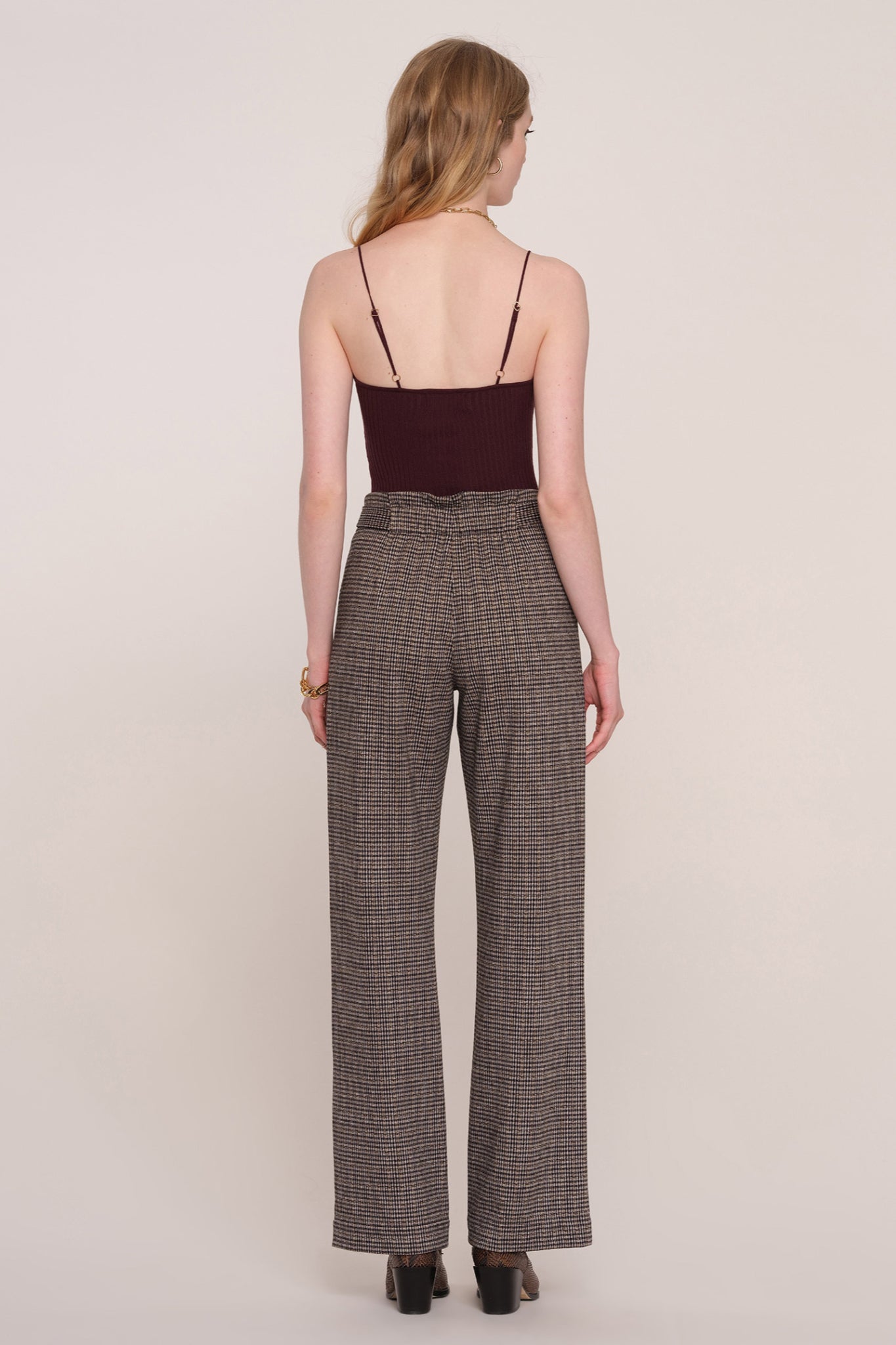 Nimble Luxe Plaid Pant