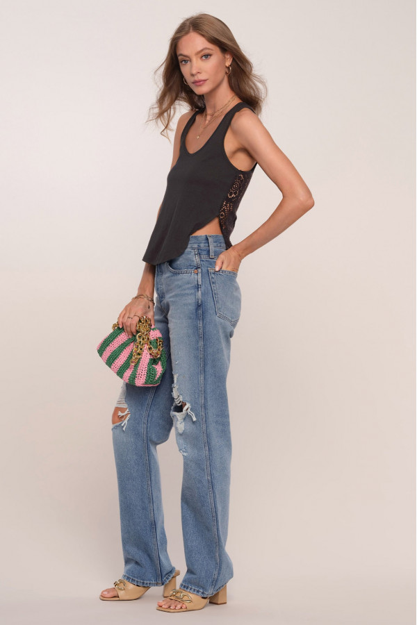 Pearl Crochet Back Tank