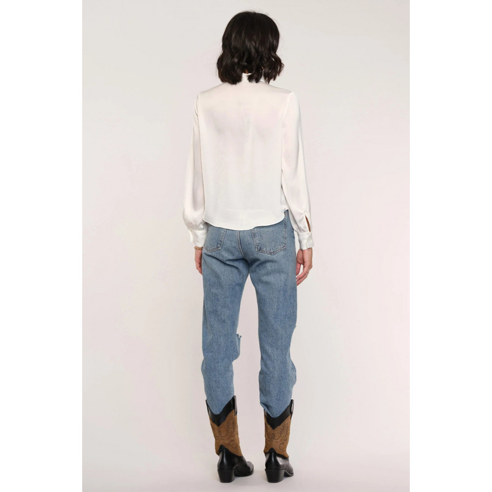 Delicada Smocked Shoulder Blouse