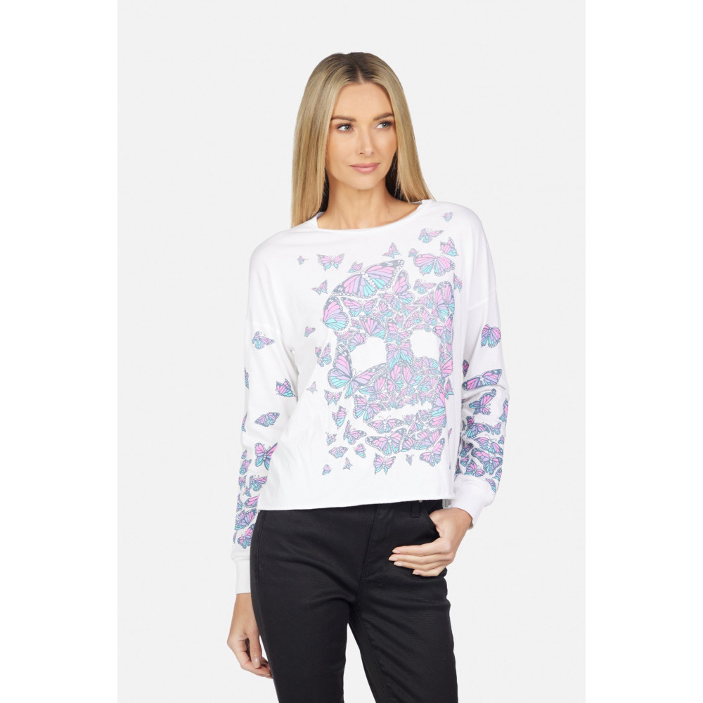 Trance Butterfly Skull Tee