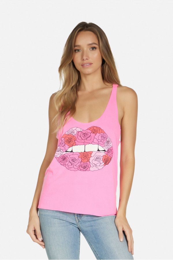 Melody Mood Rose Lip Tank