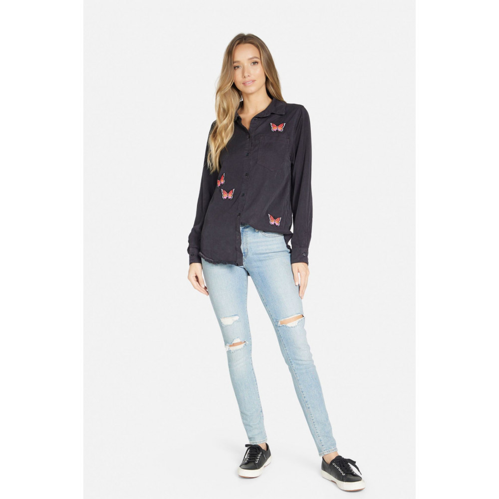 Clover Soie Butterfly Button Down