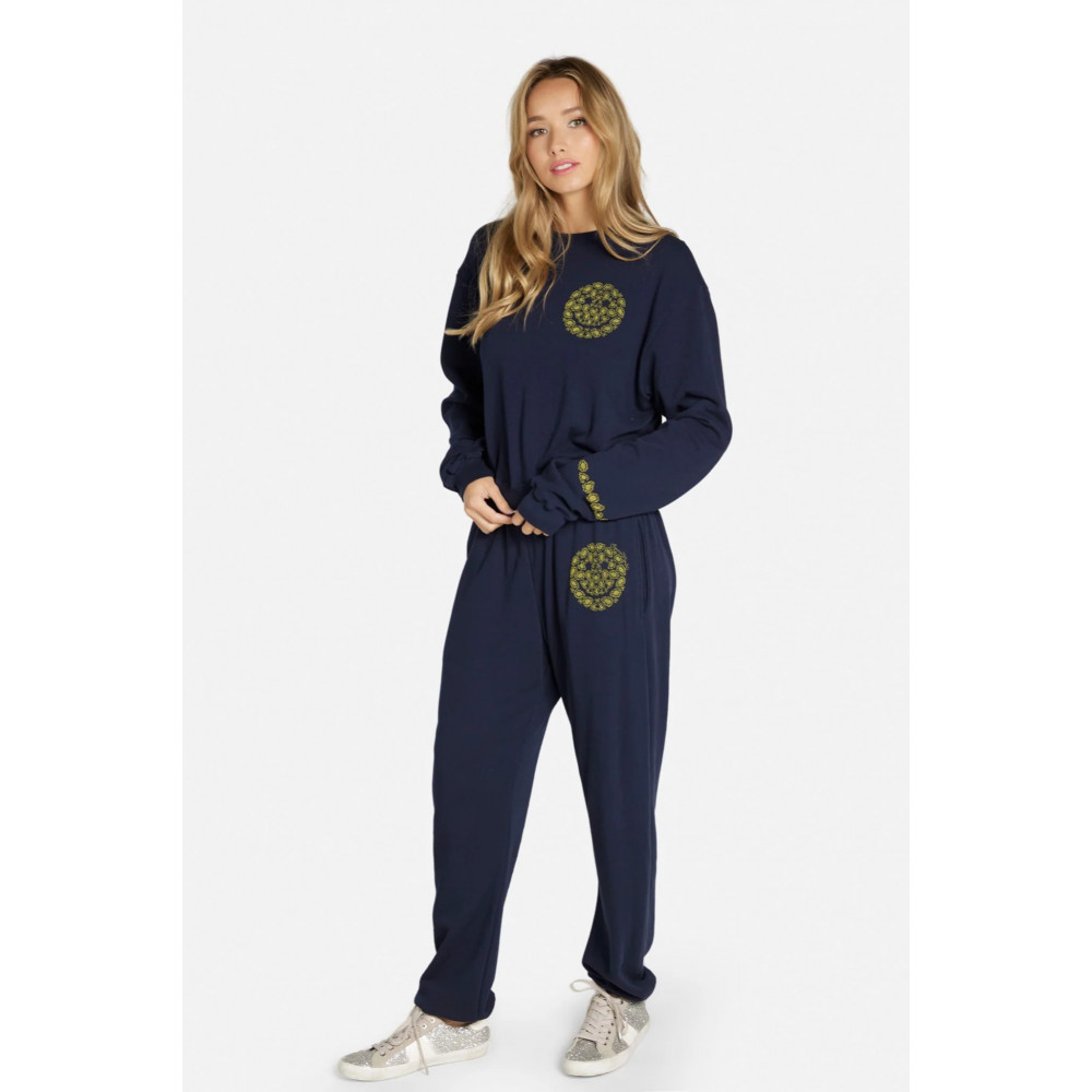 Castle Diamond Happy Face Sweat Shirt