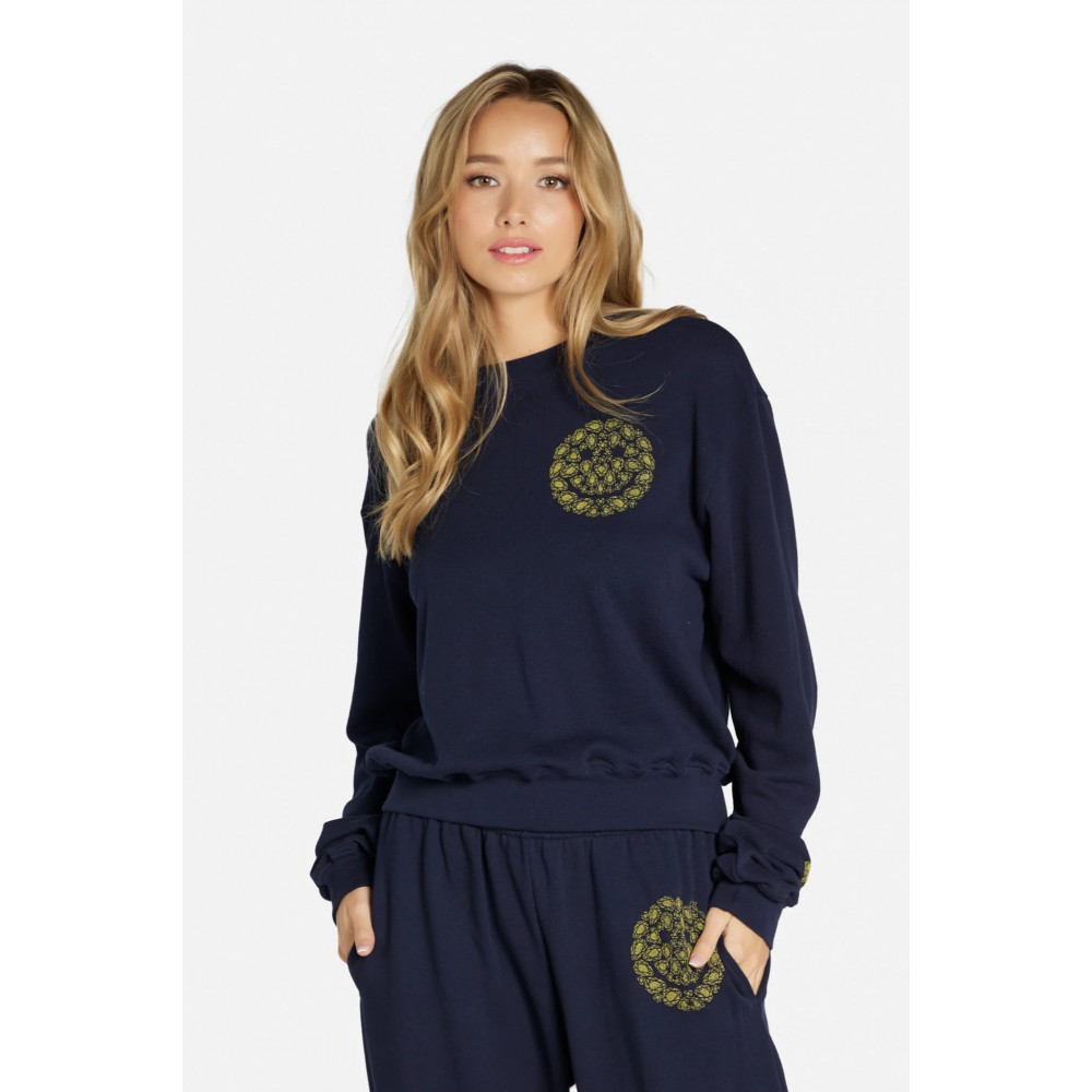 Castle Diamond Happy Face Sweat Shirt