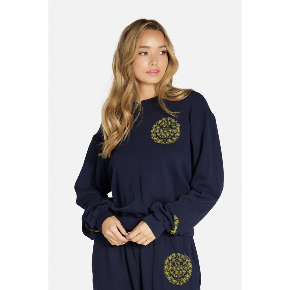 Castle Diamond Happy Face Sweat Shirt