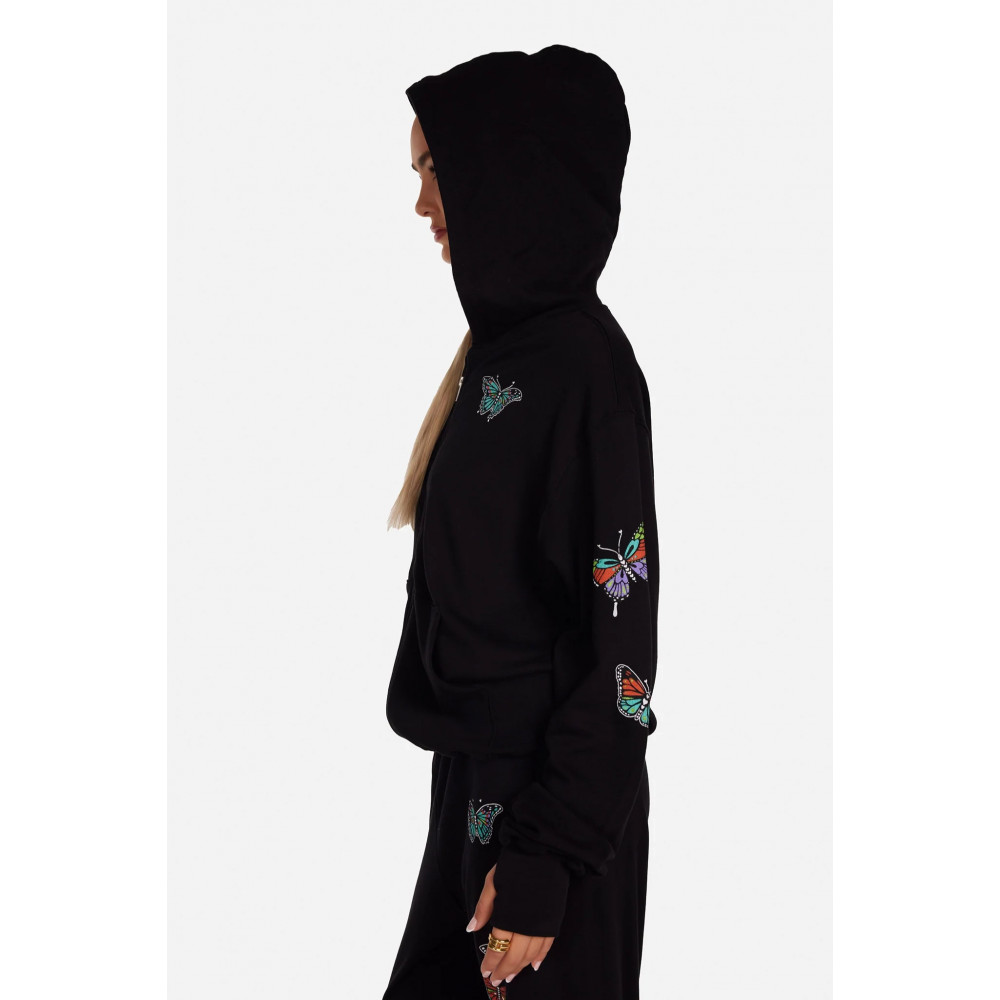 Ivory Butterfly Hoodie