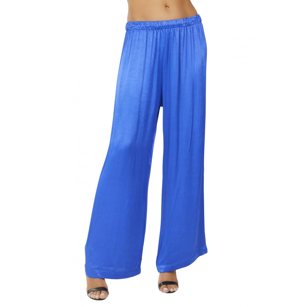 Platinum Paradox Satin Wide Leg Pant
