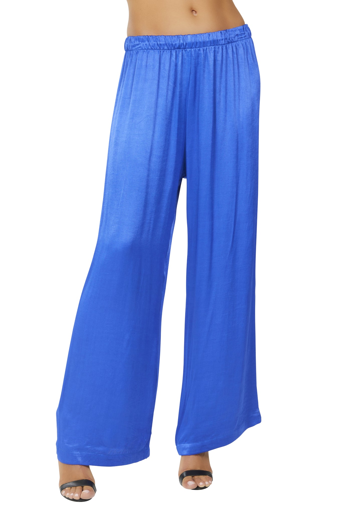 Platinum Paradox Satin Wide Leg Pant