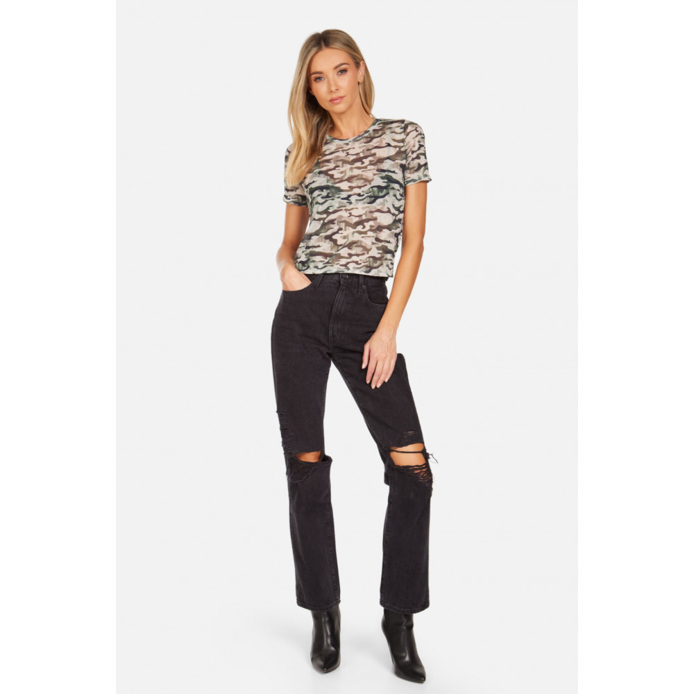 Carnation Cielo Camo Mesh Tee