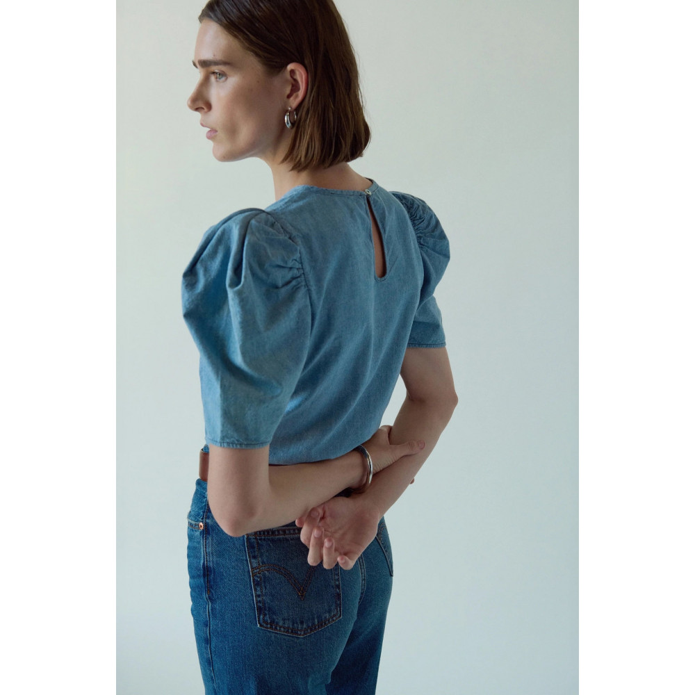 Splendore Chambray Top