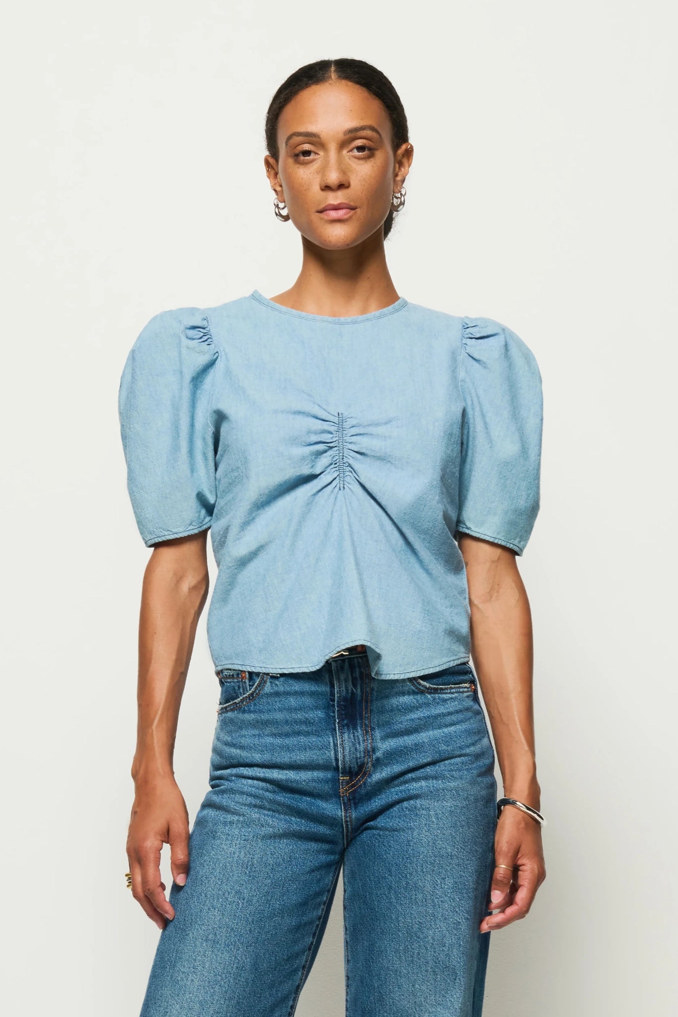 Splendore Chambray Top